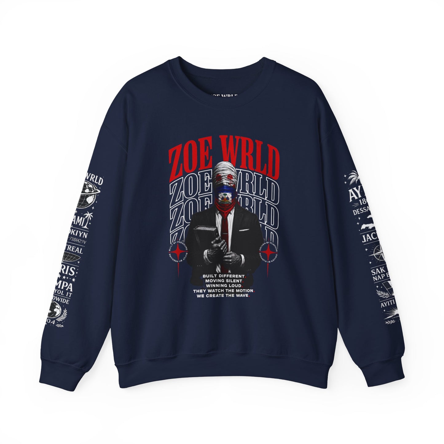 Zoe Wrld Graphic Silent Authority Crewneck