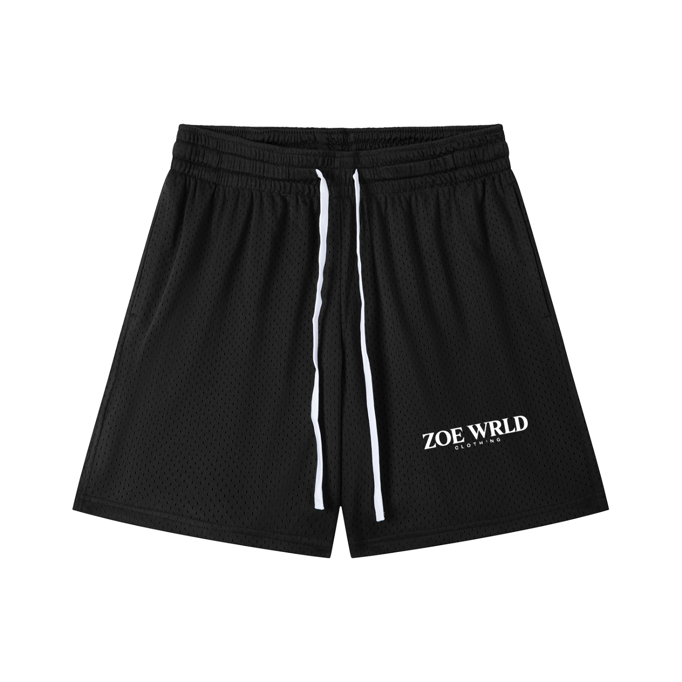 Mesh Drawstring Shorts