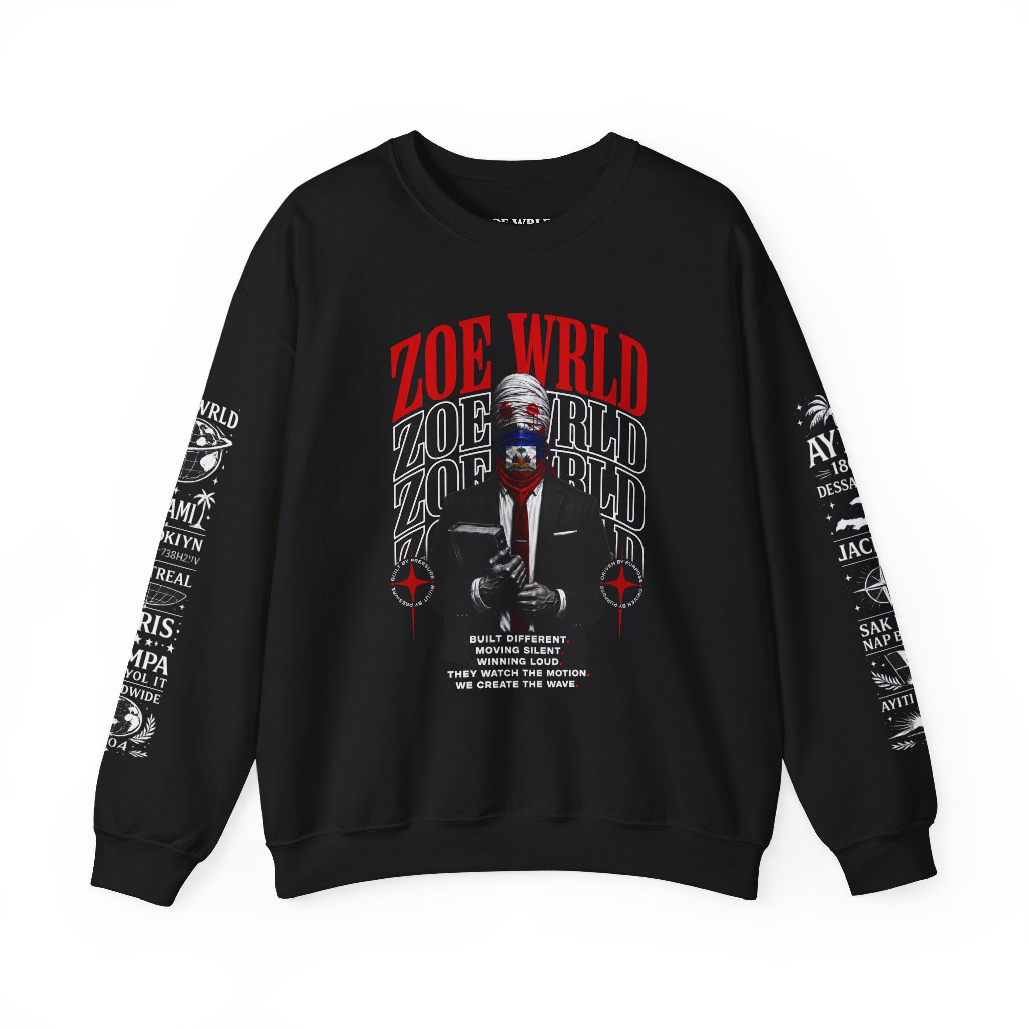 Zoe Wrld Graphic Silent Authority Crewneck