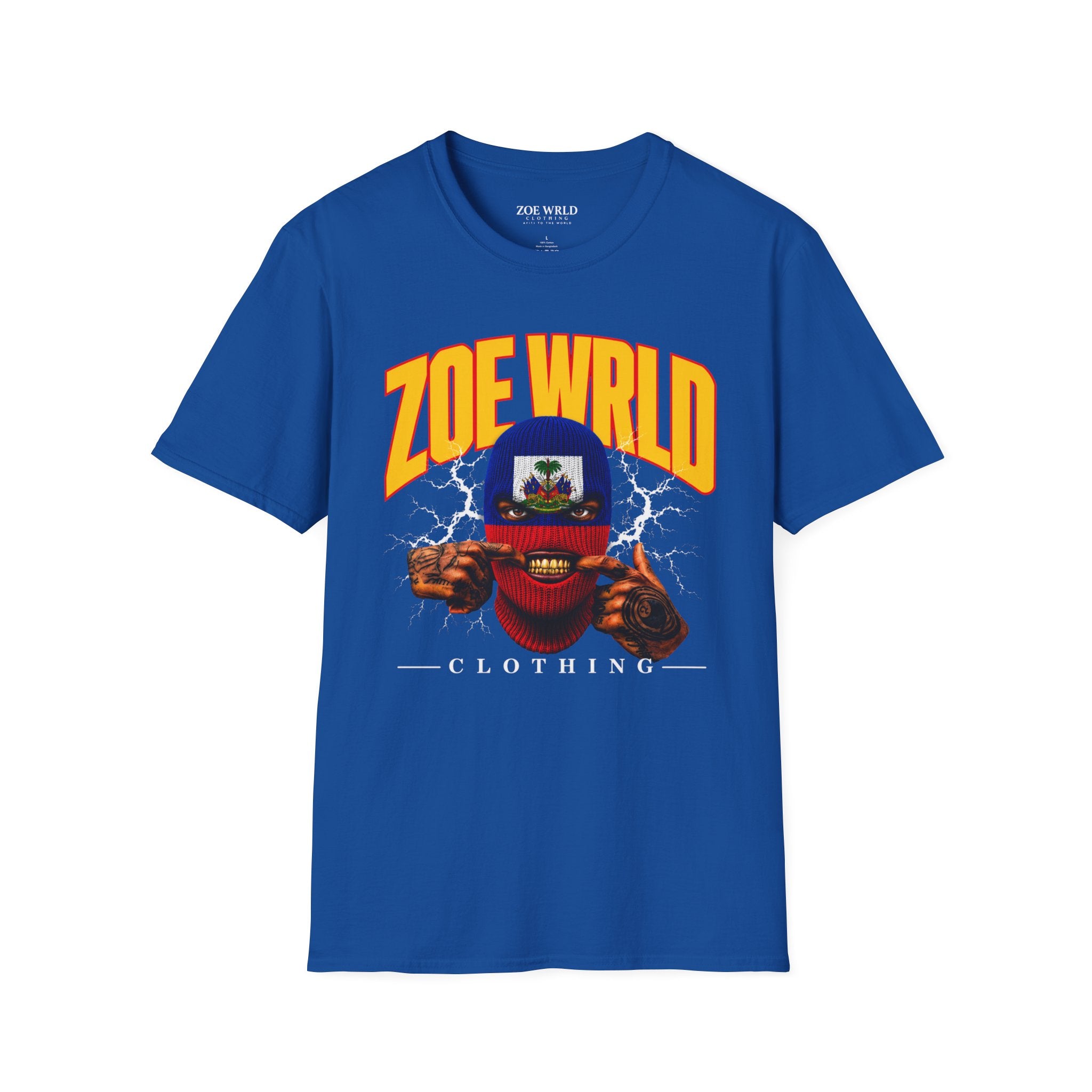 Zoe Wrld Gold Grill Haitian Mask Tee