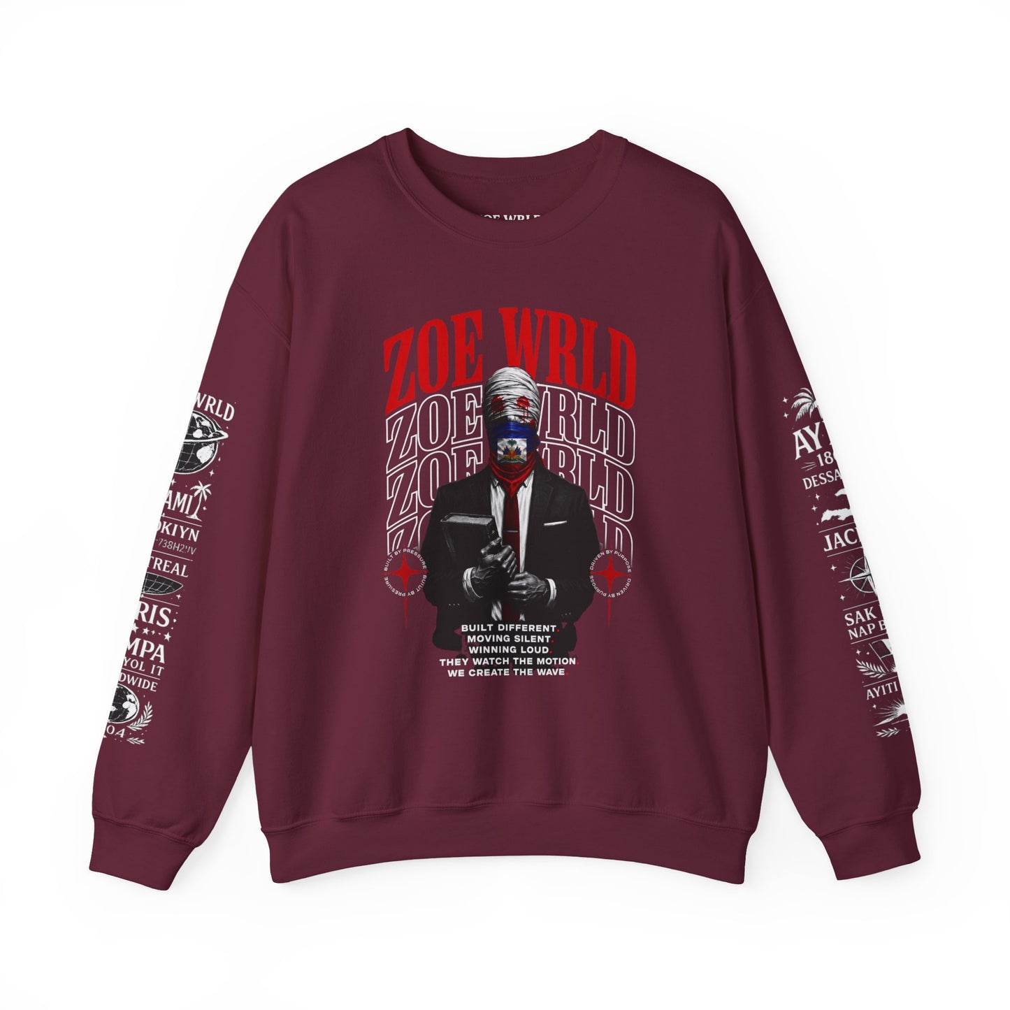Zoe Wrld Graphic Silent Authority Crewneck