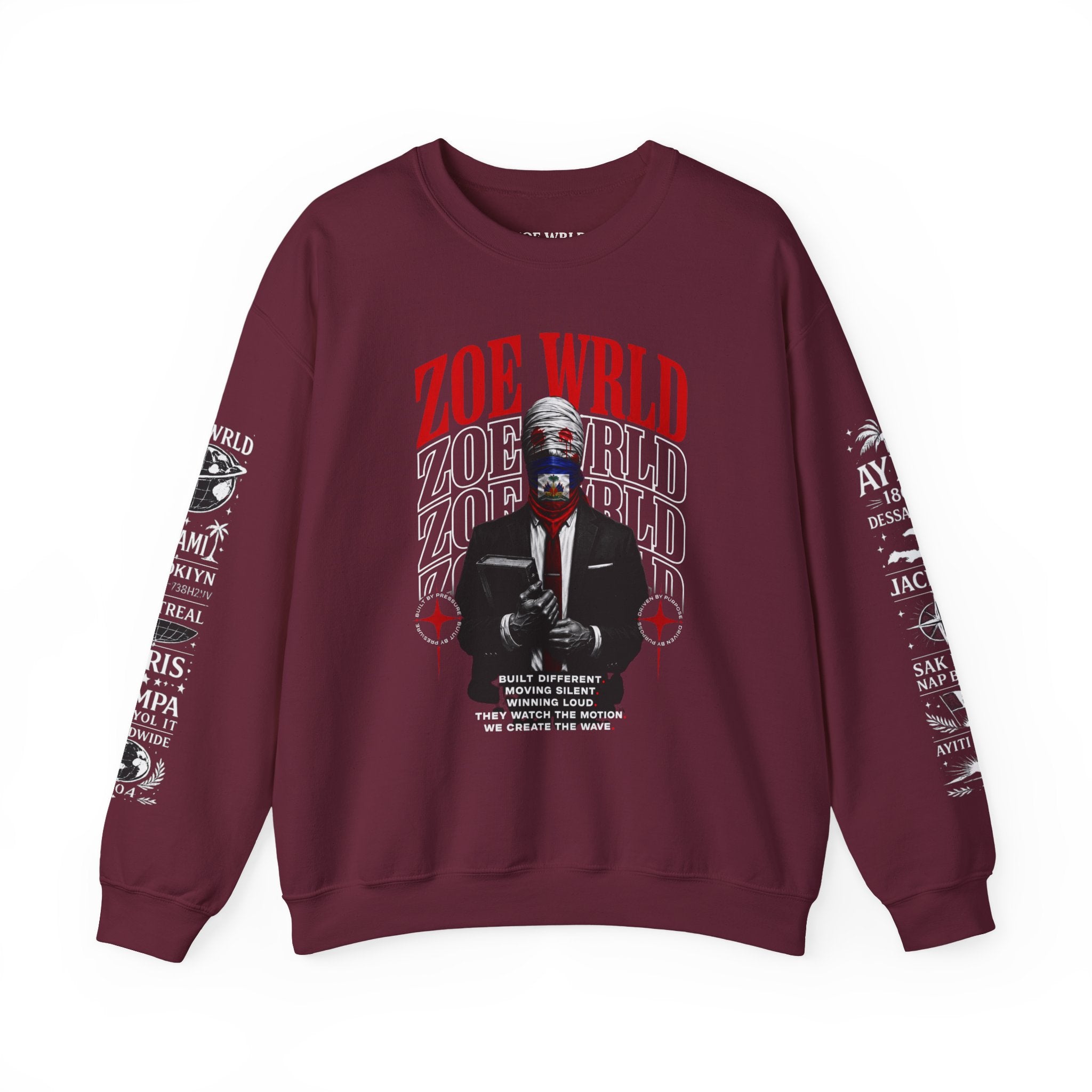 Zoe Wrld Graphic Silent Authority Crewneck
