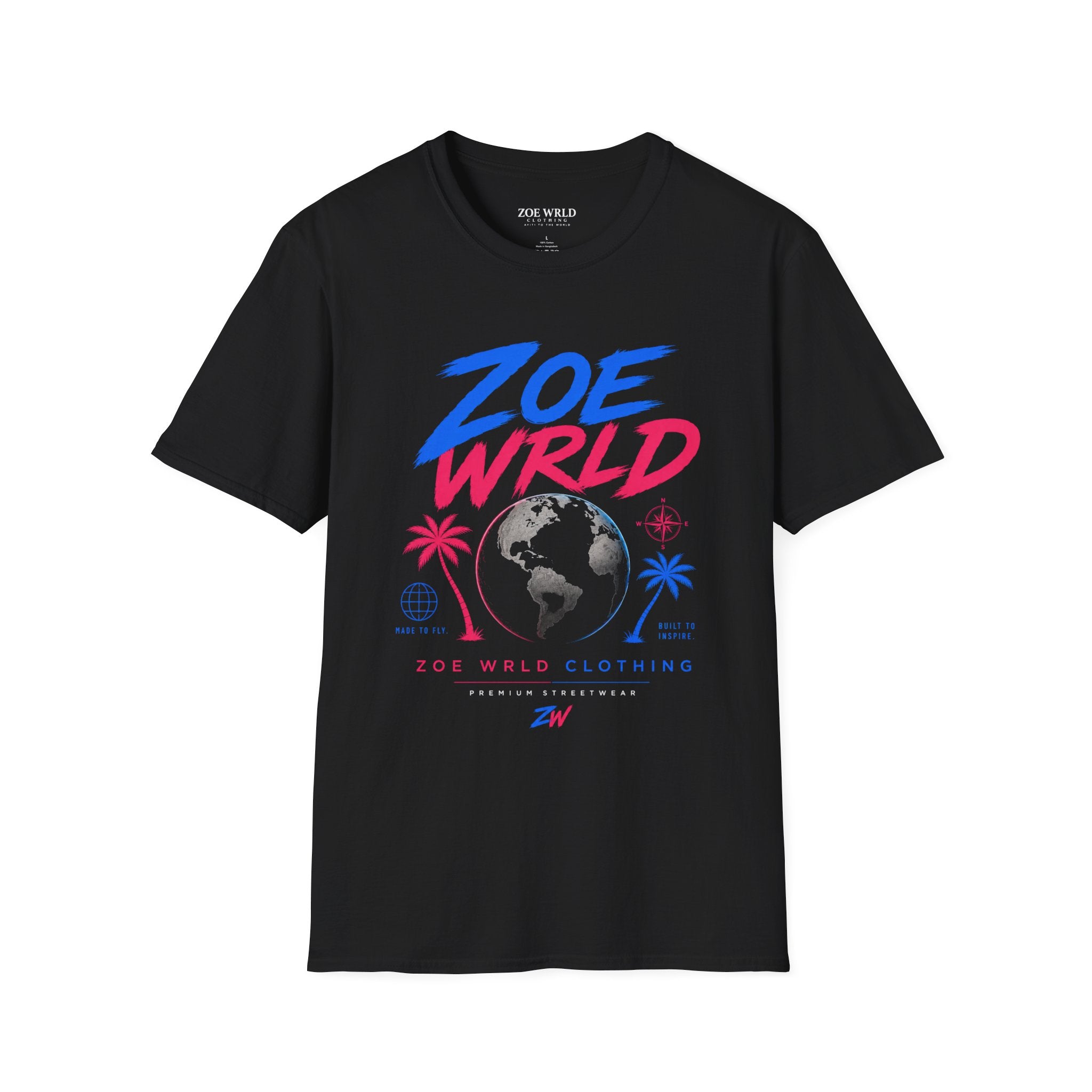 Zoe Wrld  Neon Globe Tee