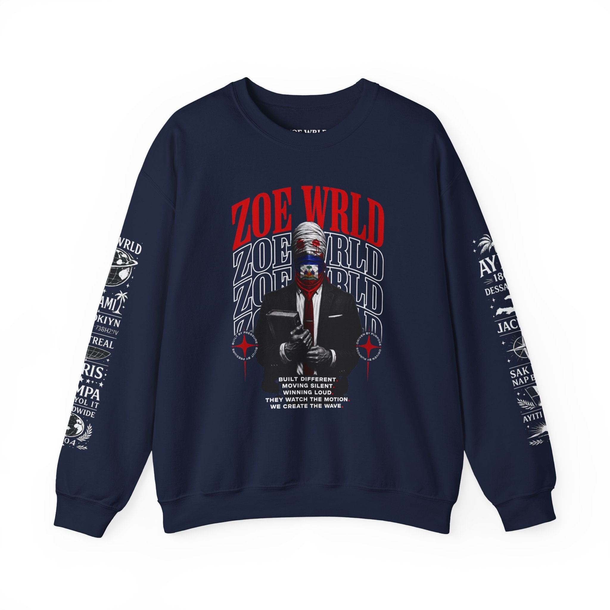 Zoe Wrld Graphic Silent Authority Crewneck