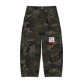 Men’s Camo Barrel Leg Cargo Pants