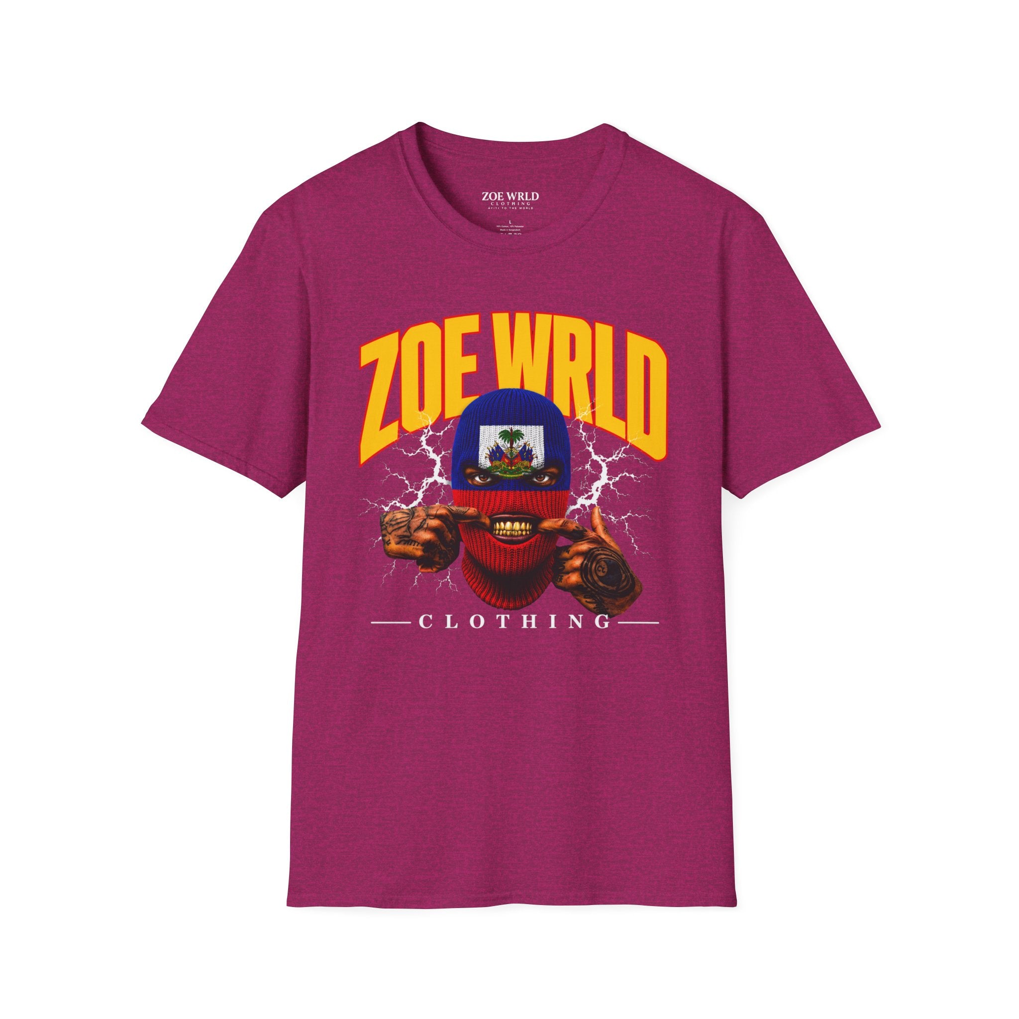 Zoe Wrld Gold Grill Haitian Mask Tee