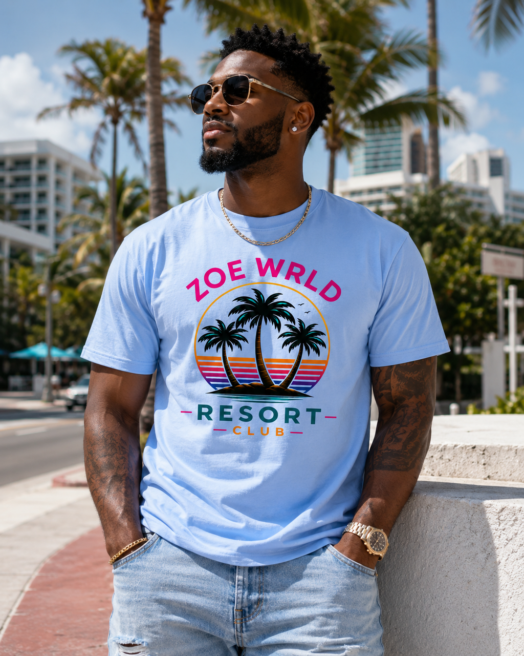 Zoe Wrld Resort Club Island Dreams Tee