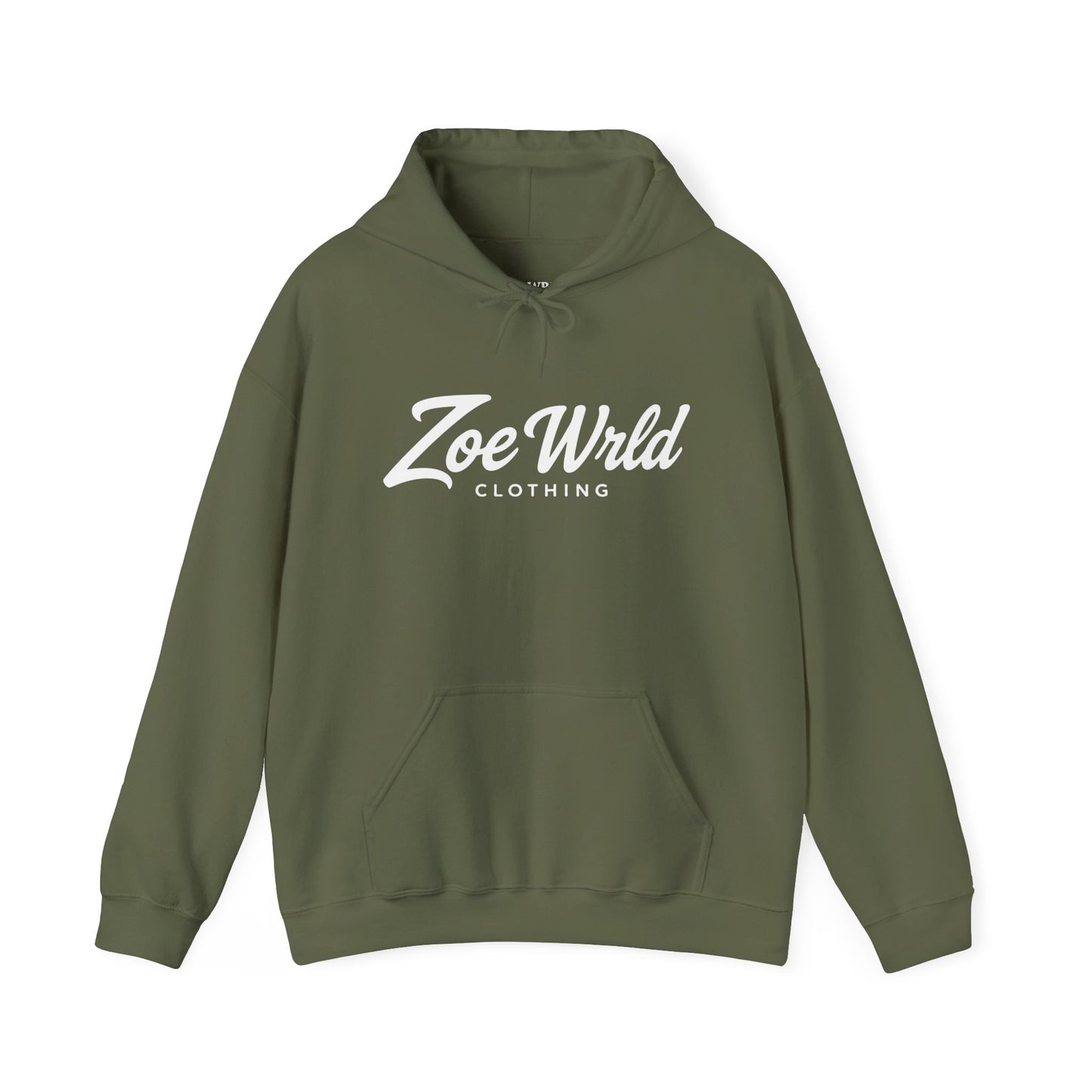 Zoe Wrld Logo Hoodie — Casual Black Script Pullover