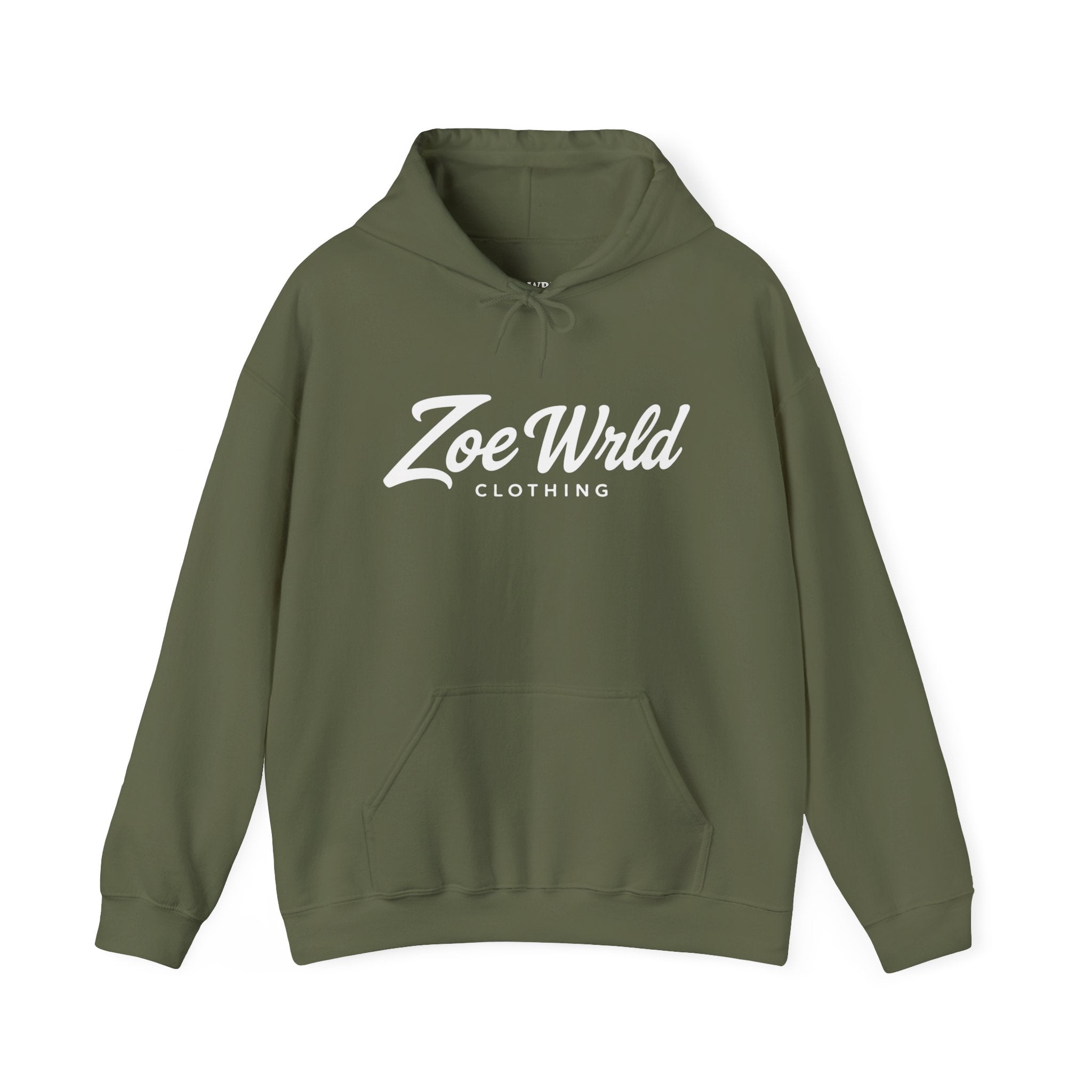 Zoe Wrld Logo Hoodie — Casual Black Script Pullover