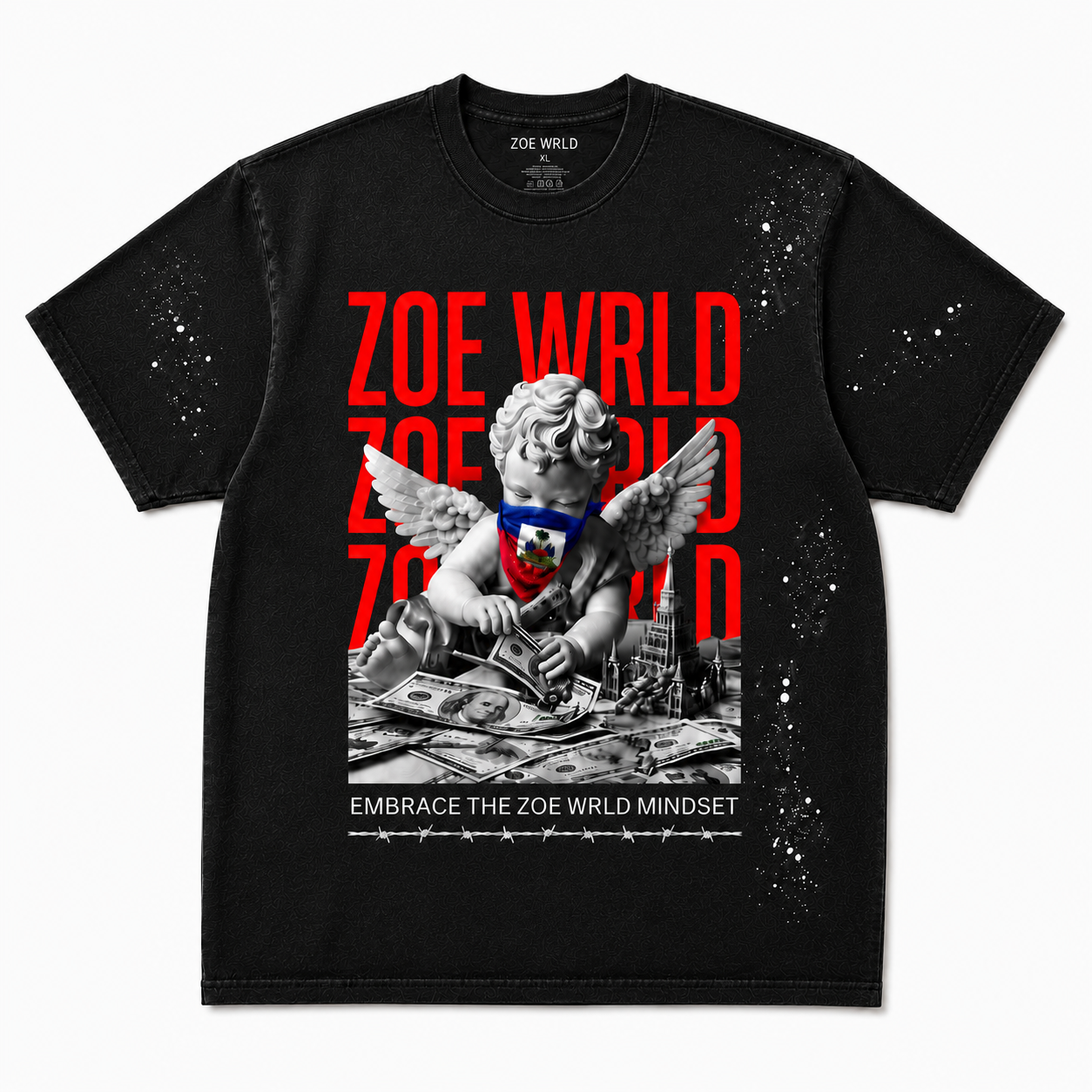 ZW Sunfade Paint Splatter T-Shirt