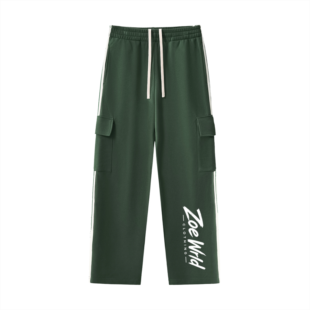 Side Stripe Straight-Leg Pants