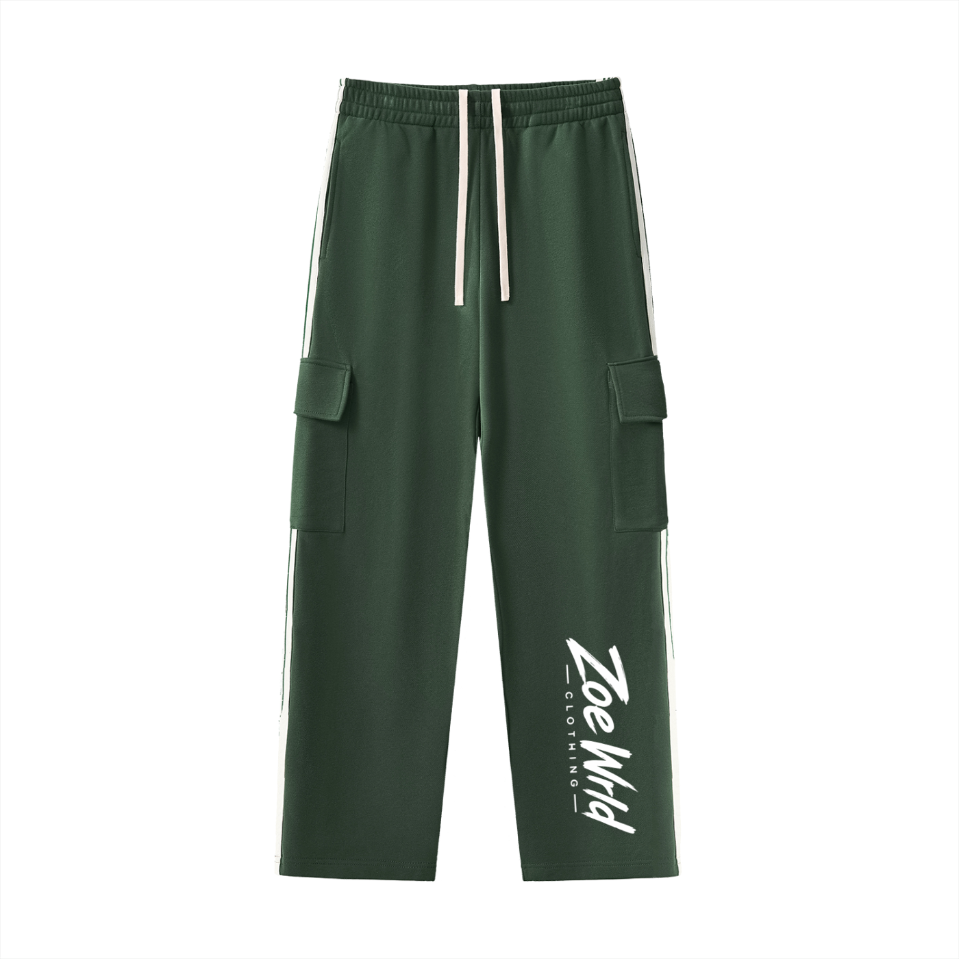 Side Stripe Straight-Leg Pants