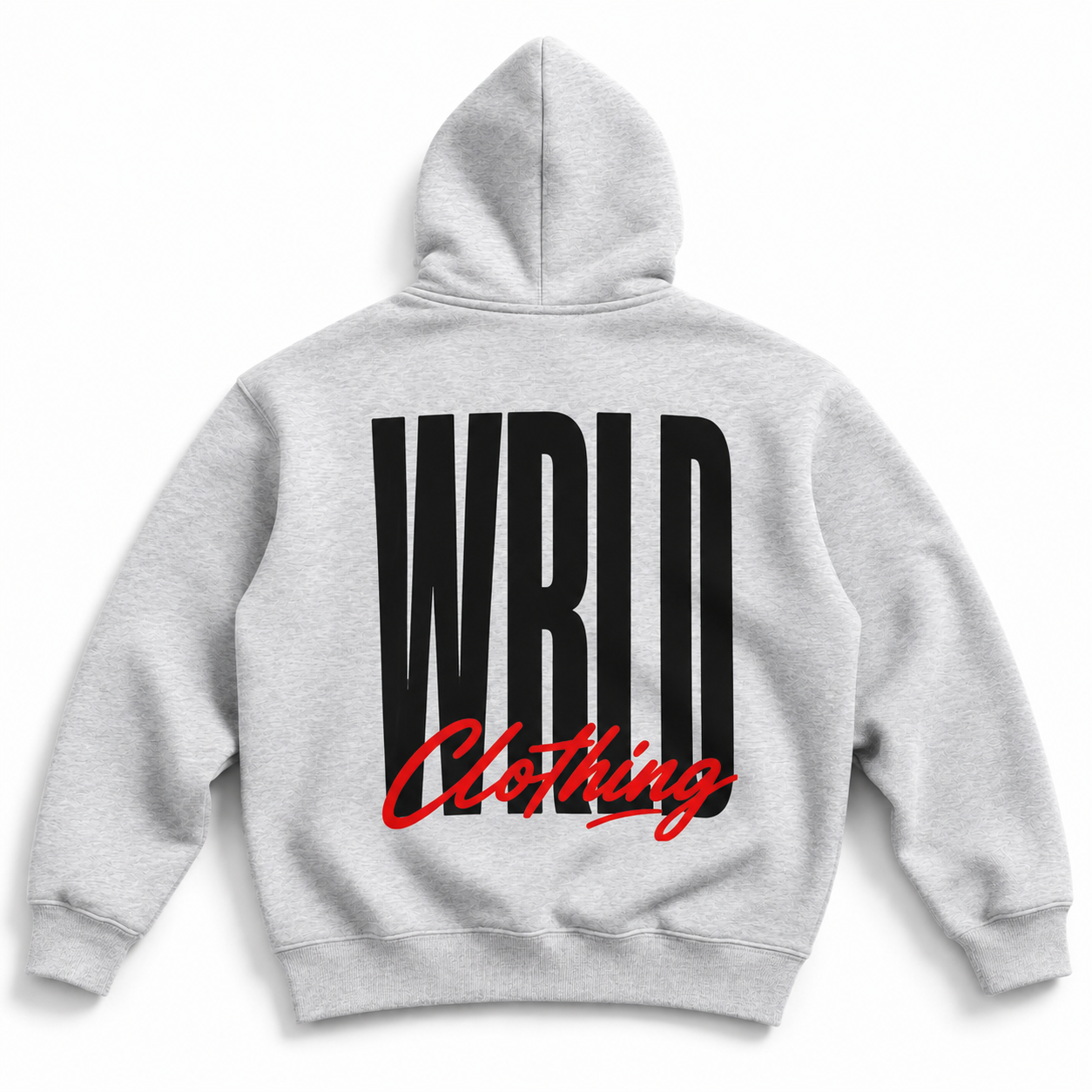 Zoe Wrld Large Print Boxy Hoodie (Black Text)