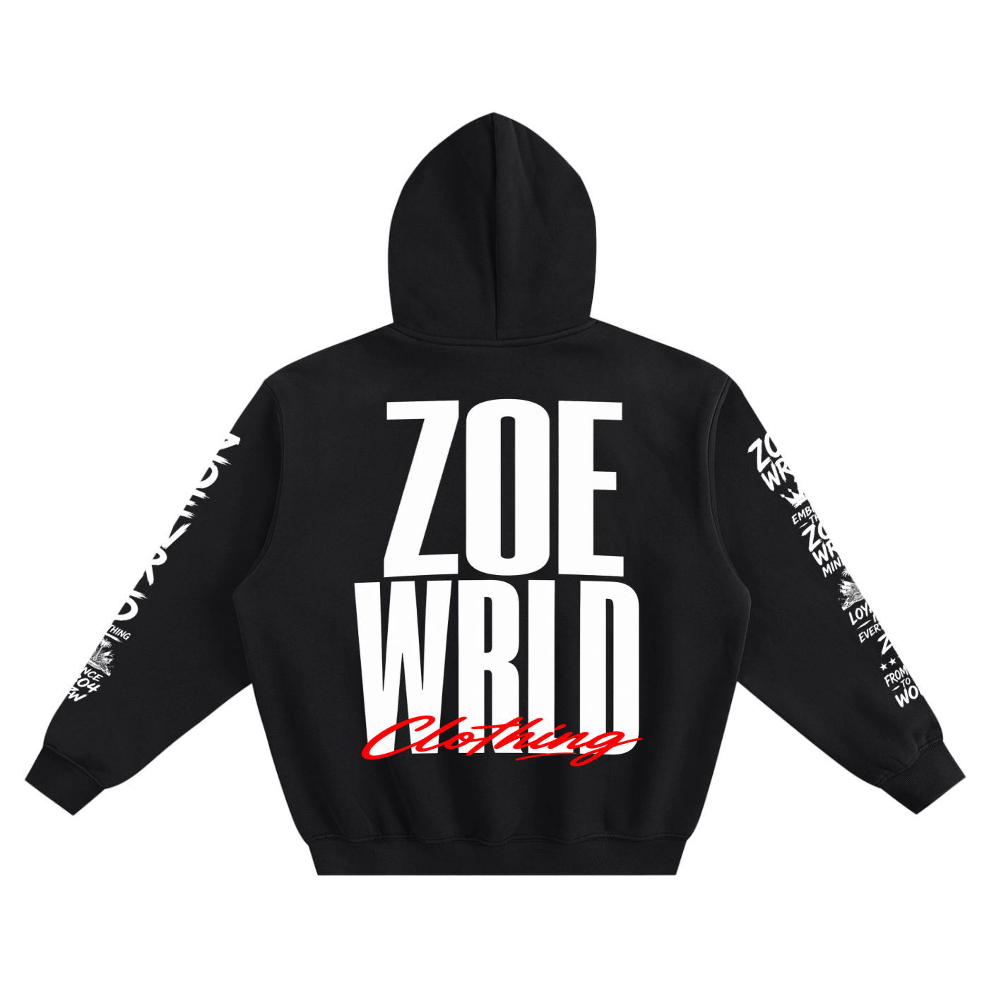Zoe Wrld Ayiti Large Print Hoodie